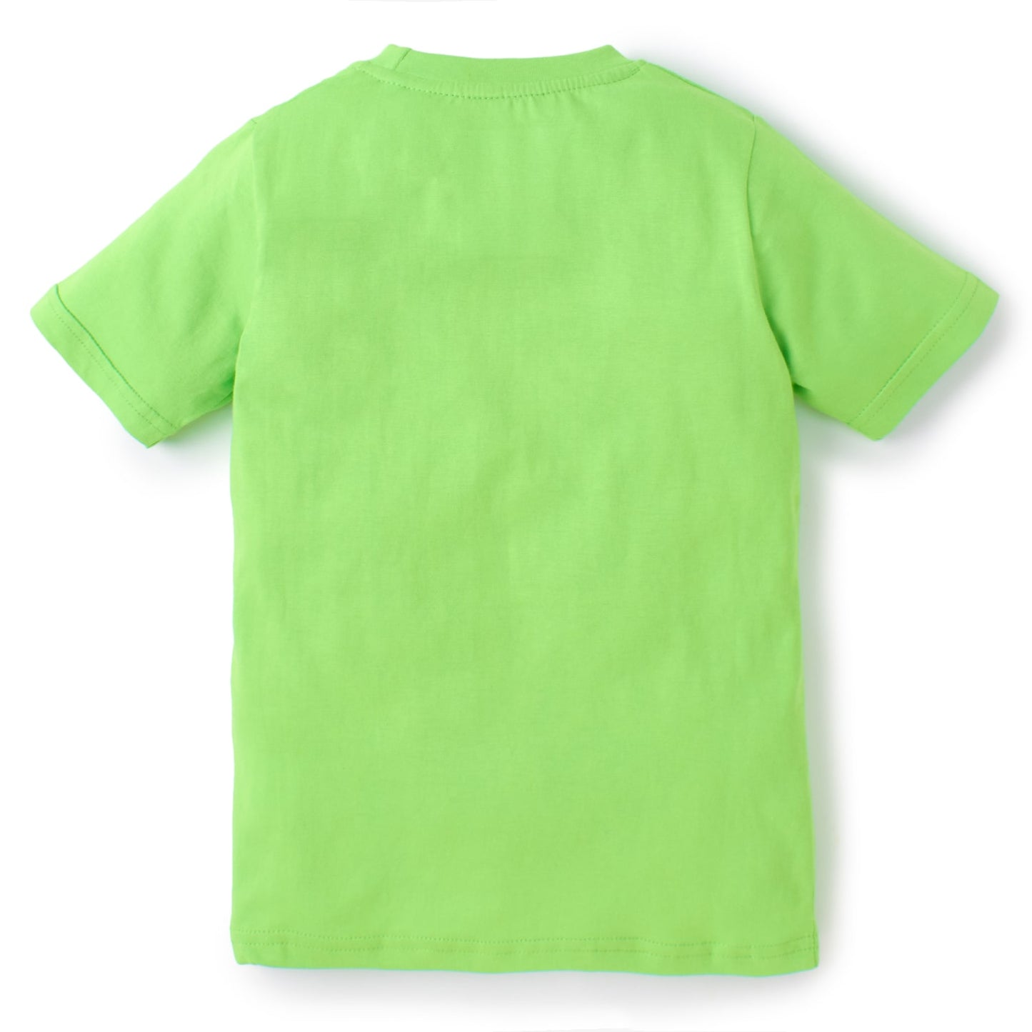 Knit N Knot Boys' Lime Green Cat Print T-shirt and Shorts Combo Set