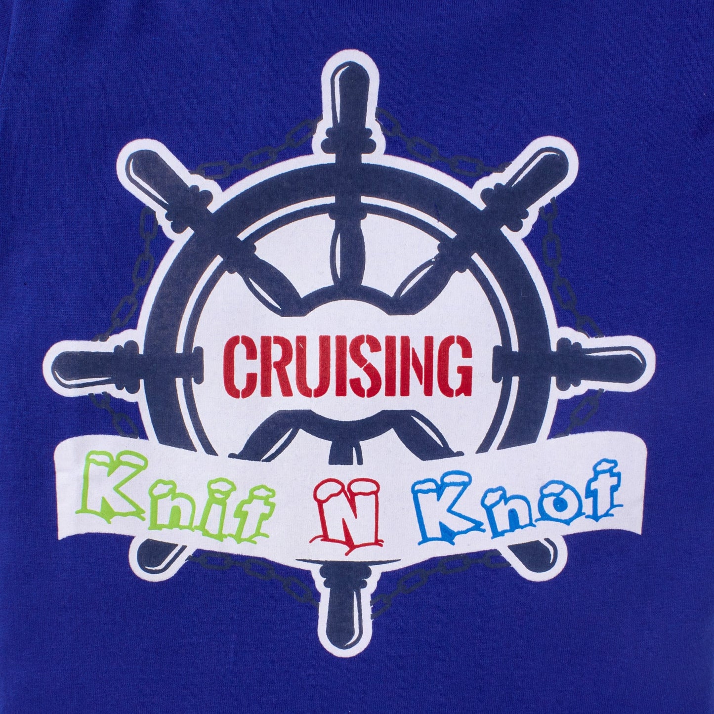 Knit N Knot Boys' Royal Blue Nautical Print T-shirt and Shorts Combo Set