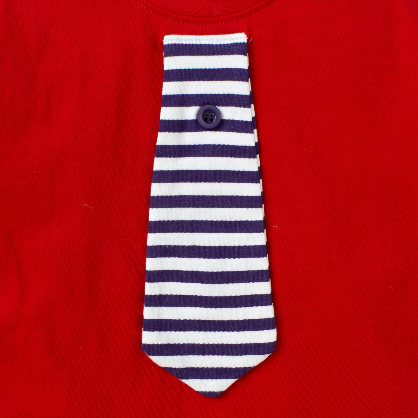 Knit N Knot Boys' Red T-shirt and Shorts with Suspender Combo Set
