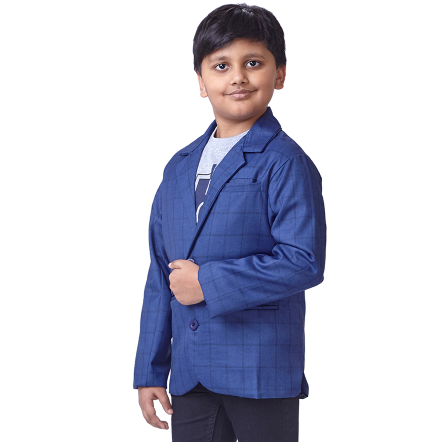 Navy Blue Blazer & Tshirt Combo