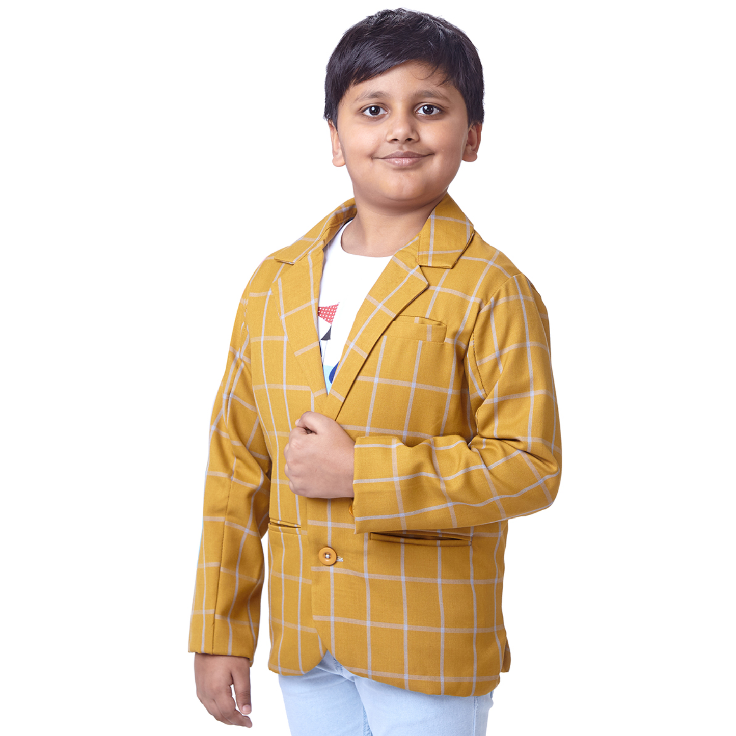 Ochre Yellow Blazer & Tshirt