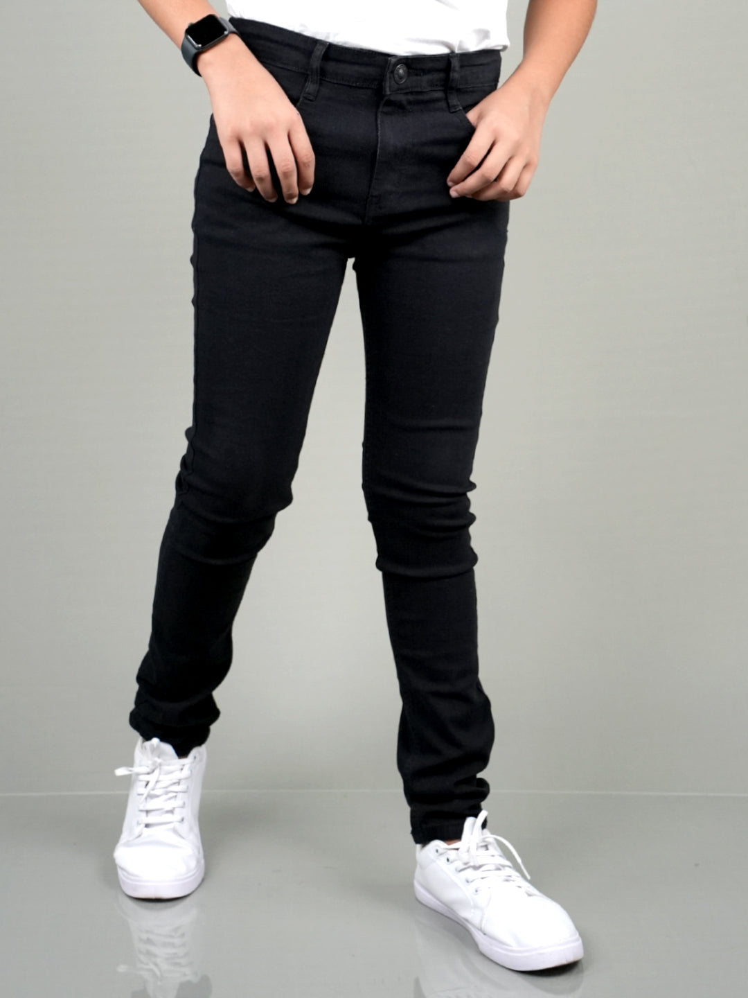 Dark Fantasy Black - Boys' Slim Fit Jeans