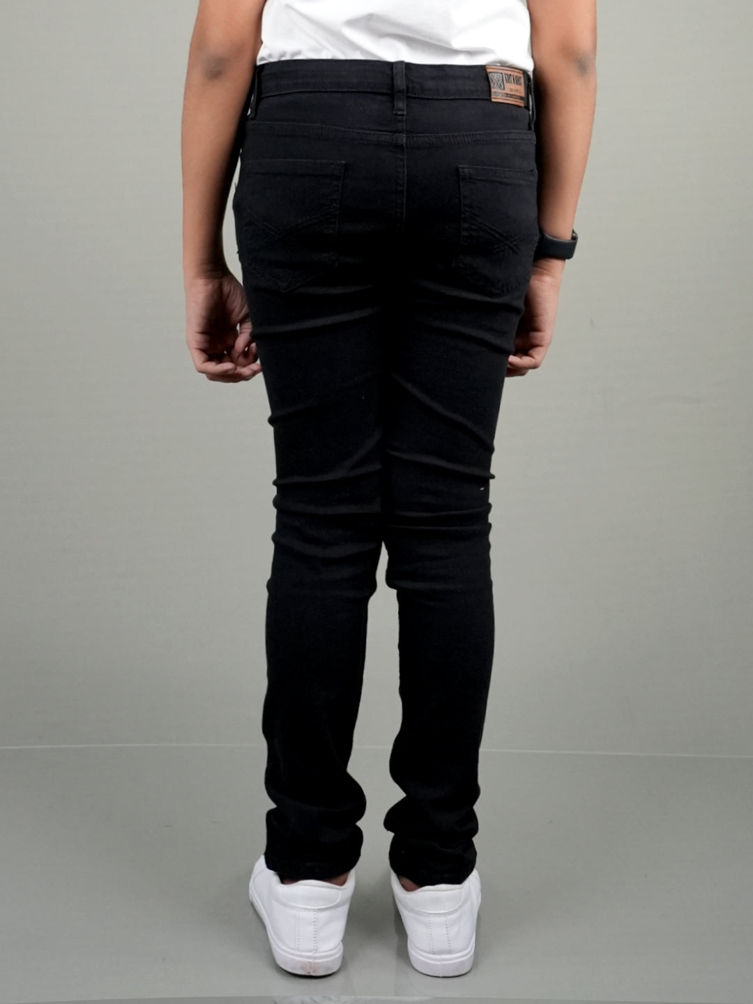 Dark Fantasy Black - Boys' Slim Fit Jeans