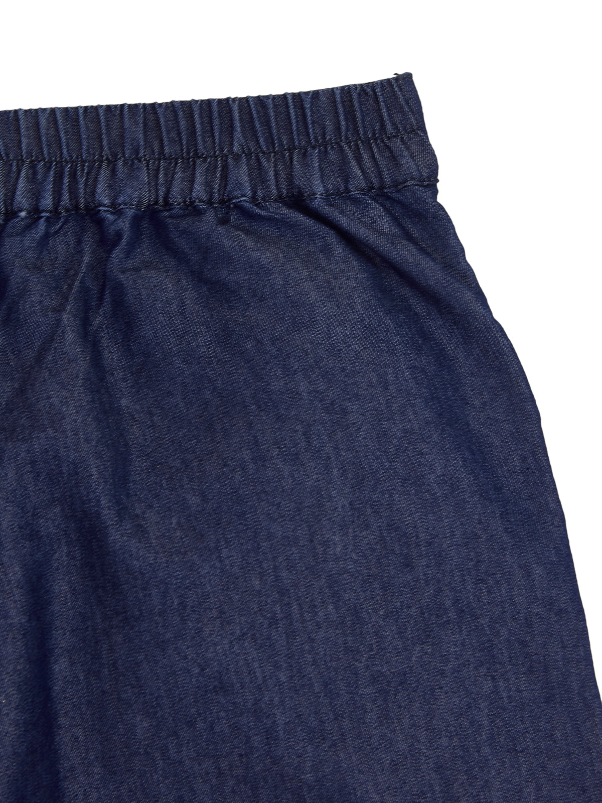Knit N Knot Girls Indigo Denim Wide-Leg Palazzo Pants | Long Length