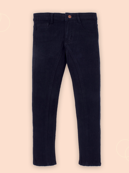 Dark Fantasy Black - Boys' Slim Fit Jeans