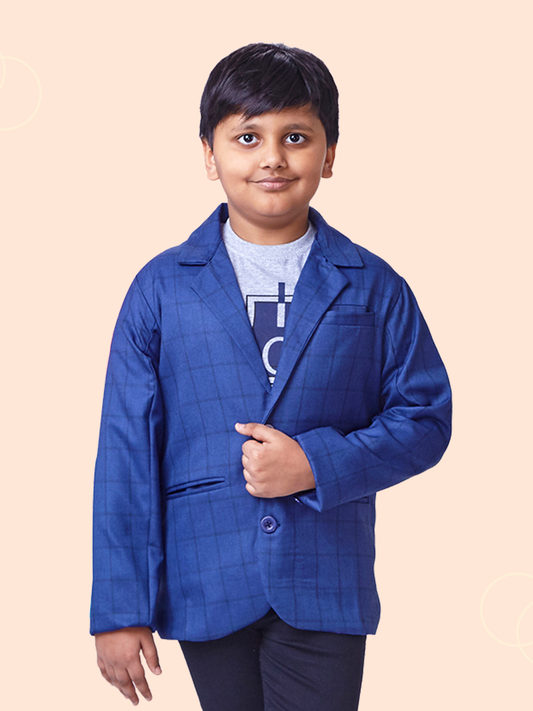 Navy Blue Blazer & Tshirt Combo