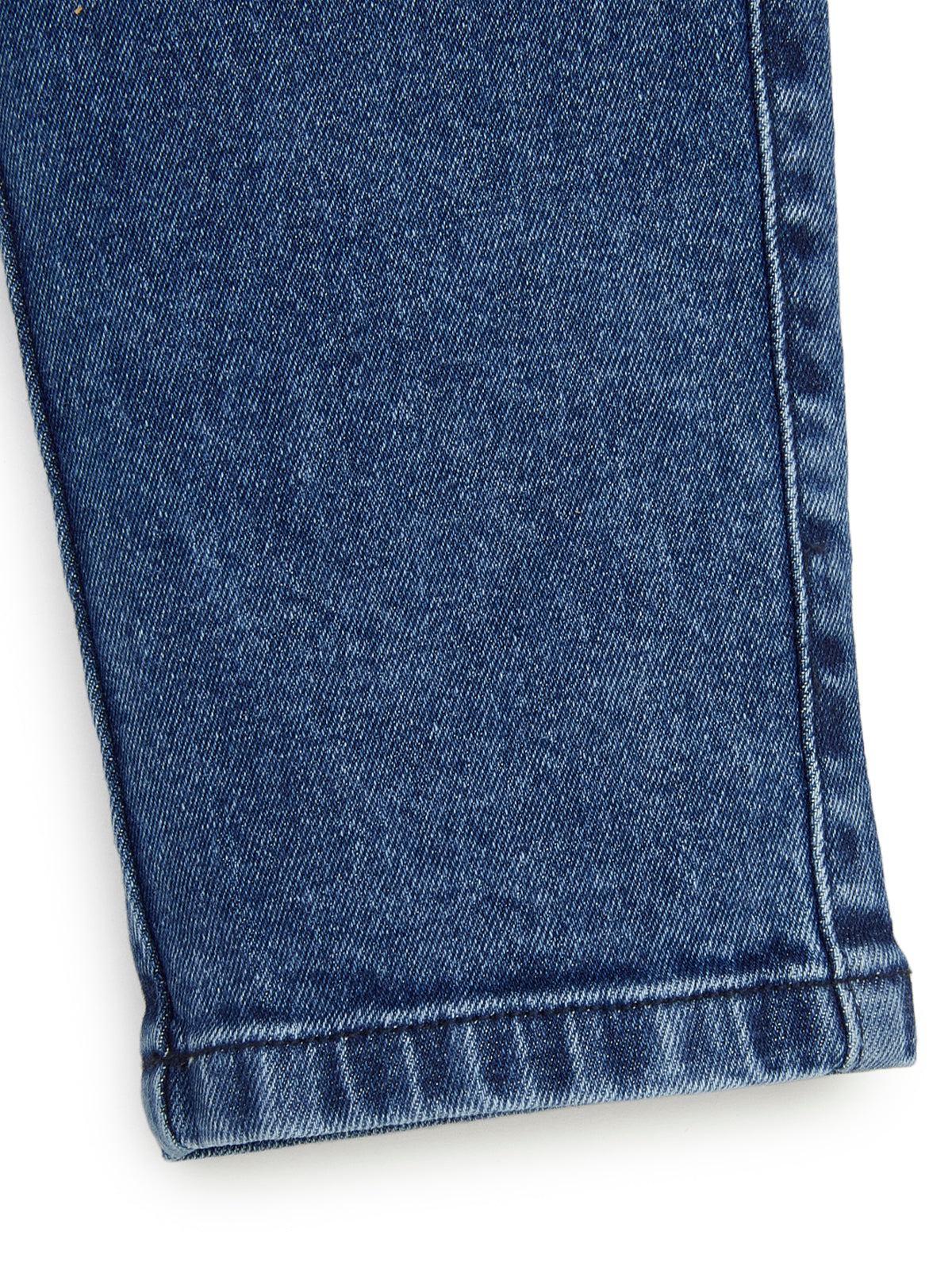 Knit N Knot Blue Boys' Cargo Jogger Pants - Stretchable Relaxed Fit, Elastic Waist Drawstring, Stylish Denim Durable Comfortable Washed, 7 Pockets, Soft Cotton, Kids’ Casual Wear