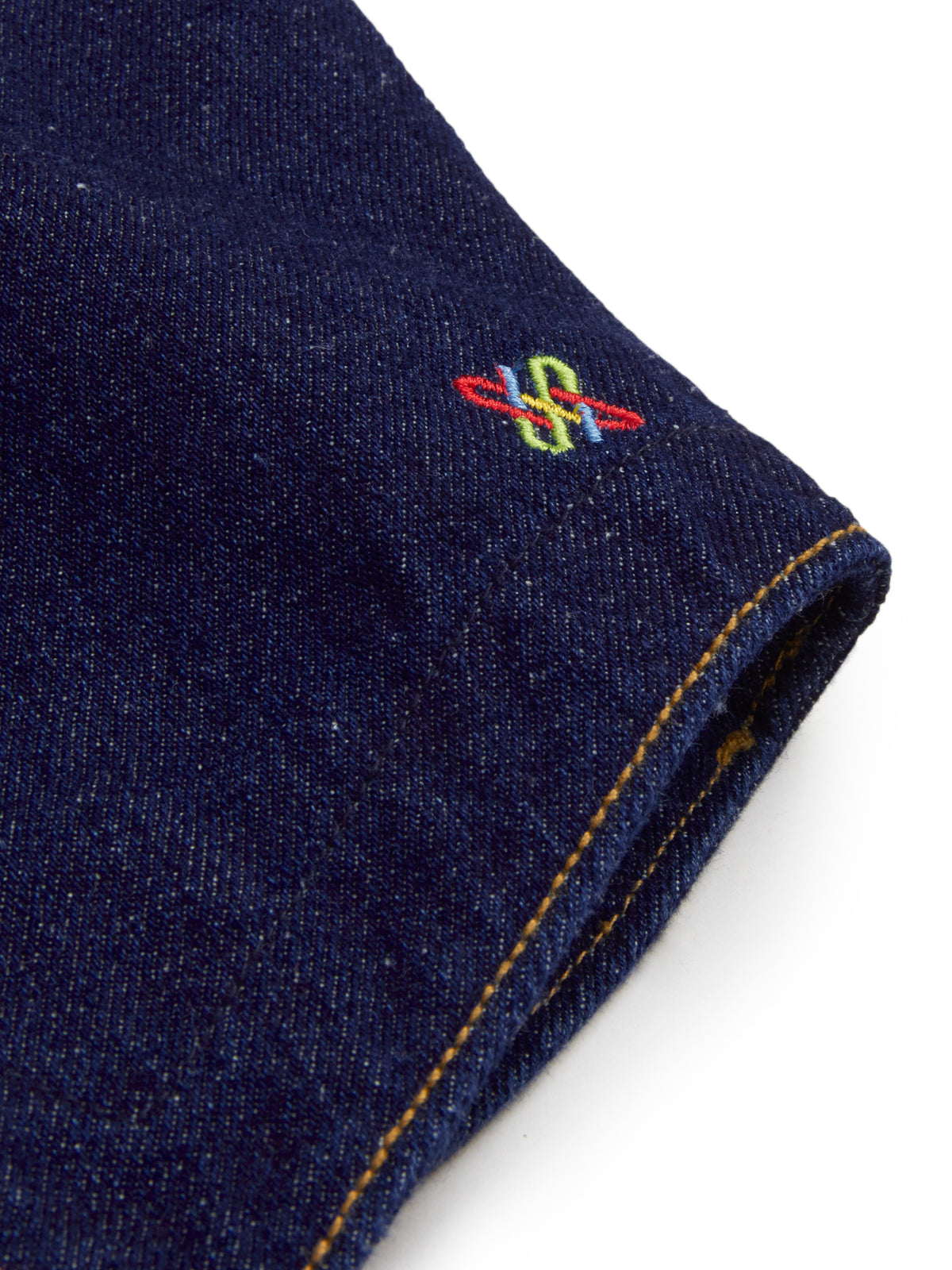 Knit N Knot Girls' Indigo Cotton Denim Waistcoat Style Sleeveless Denim Top with Front Buttons