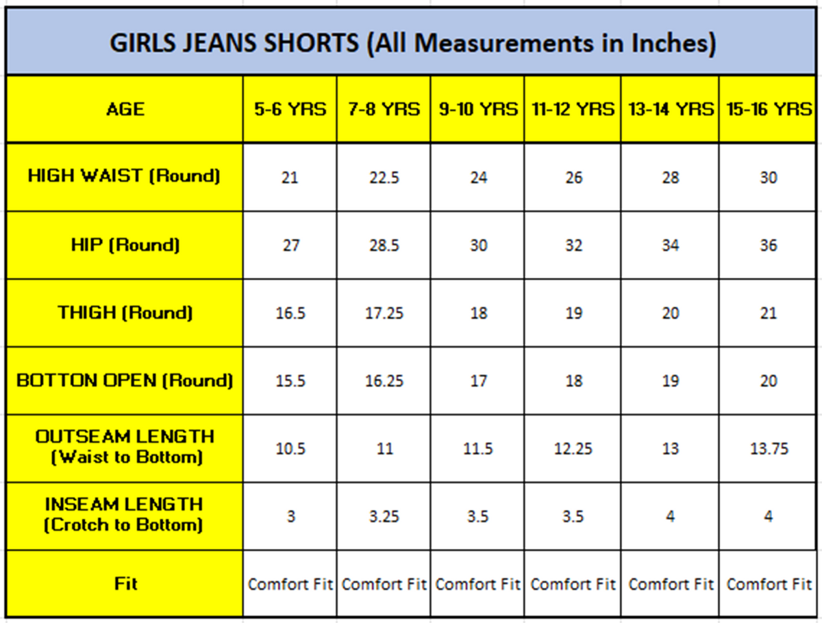 Knit N Knot Girls’ Grey Cloud Washed Distressed Cotton Denim Jeans Shorts – Adjustable Elastic Waist, Frayed Hem, Casual Wear for Kids